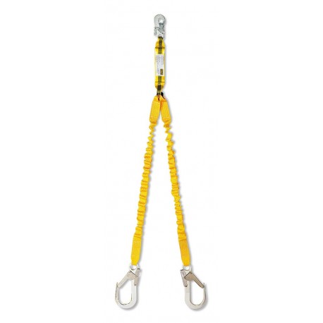 Cinta Elástica en "Y" STEEL FLEX con absorbedor y mosquetones.