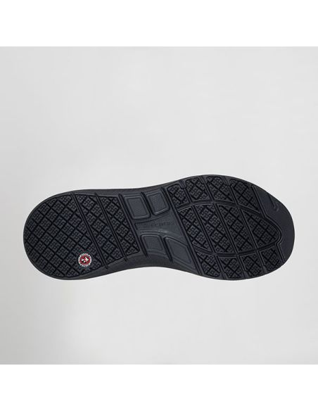 Detalle de plantilla Arch Fit y suela antideslizante en calzado Skechers Thuana