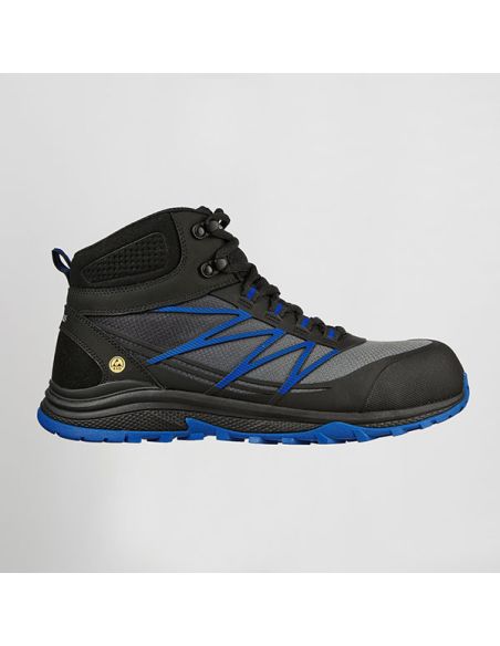 Detalle de caña alta acolchada y suela antideslizante en bota Skechers Puxal-Firmle