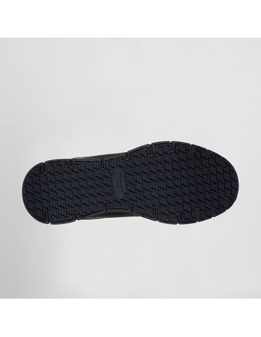 Detalle de cordones elasticos No-Tie Fit y suela antideslizante Skechers Nampa