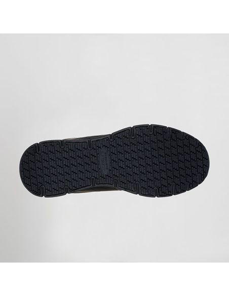 Detalle de cordones elasticos No-Tie Fit y suela antideslizante Skechers Nampa