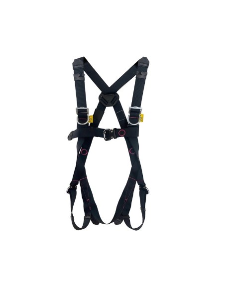 Arnes anticaidas Accesus A40BC BLACK con cierres automaticos norma EN 361