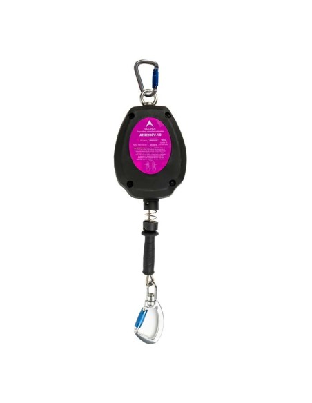 Anticaidas retractil de cable Accesus ANR200V-10 de 10 metros norma EN 360
