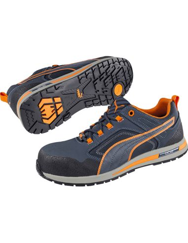 PUMA CROSSTWIST LOW S3 HRO AZUL/NARANJA