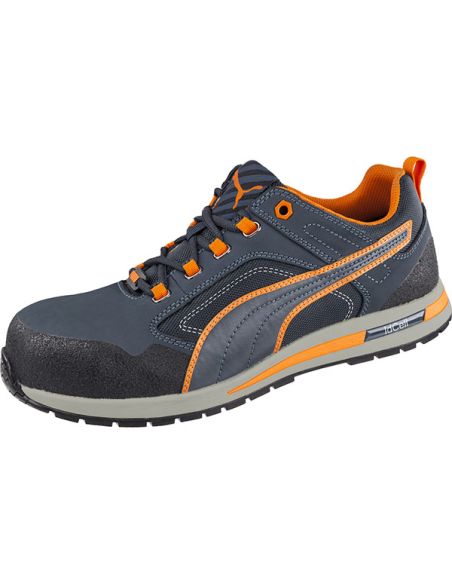 PUMA CROSSTWIST LOW S3 HRO AZUL/NARANJA