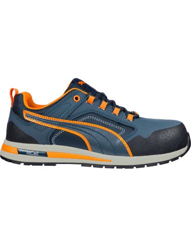 PUMA CROSSTWIST LOW S3 HRO AZUL/NARANJA