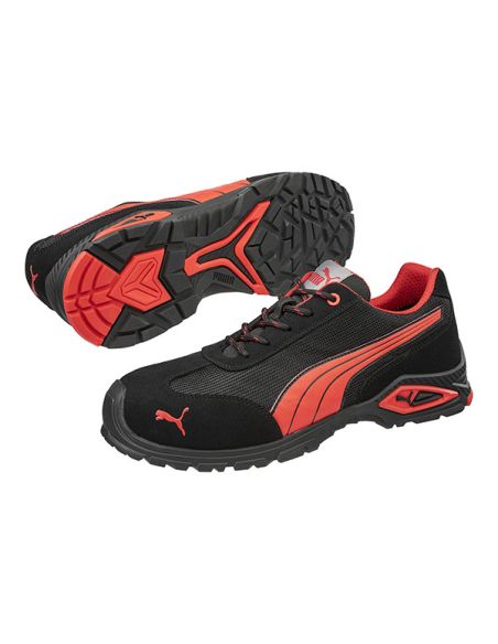 PUMA MADRID LOW S1PL FO SR NEGRO/ROJO