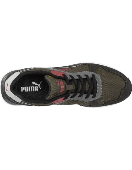 PUMA FRONTSIDE LOW S1P MARRON/VERDE