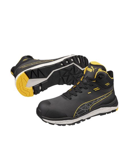 PUMA XPLORE ANTHRACITE/YELLOW MID S3S ESD FO HRO SR