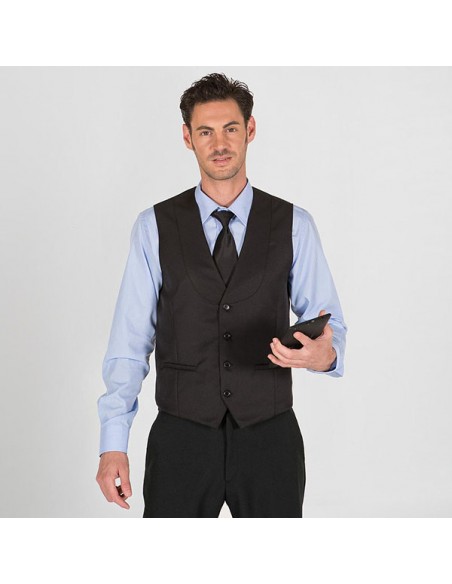 CHALECO CAMARERO UNISEX NEGRO GARYS 990000