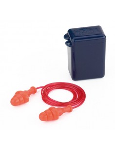 "FIT BASIC". Tapón auditivo reutilizable con cordón....