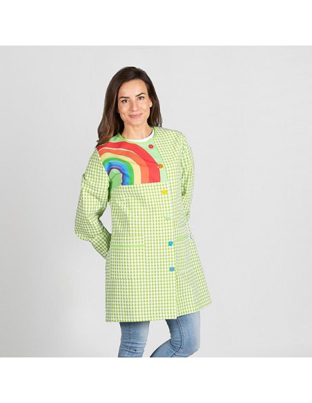 BATA MAESTRA BOTONES ARCOIRIS GARYS 598200 Talla XS Color PISTACHO