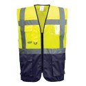 CHALECO DE ALTA VISIBILIDAD MULTIBOLSILLOS BICOLOR PORTWEST C476.