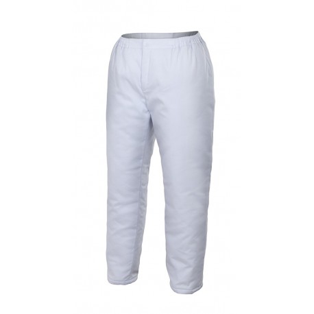 PANTALON BLANCO PARA INDUSTRIA ALIMENTARIA AMBIENTES FRIOS VELILLA 253002.