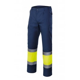 PANTALON MULTIBOLSILLOS BICOLOR ALTA VISIBILIDAD VELILLA 303003.