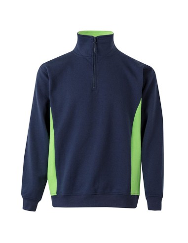 SUDADERA 105704 MEDIA CREMALLERA BICOLOR