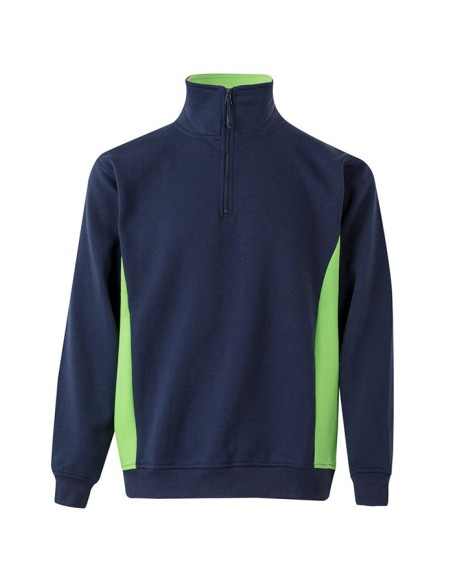 SUDADERA 105704 MEDIA CREMALLERA BICOLOR