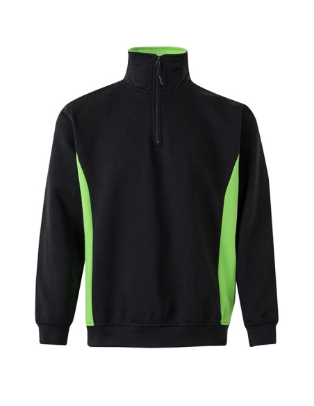SUDADERA 105704 MEDIA CREMALLERA BICOLOR