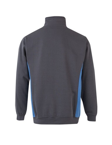 SUDADERA 105704 MEDIA CREMALLERA BICOLOR