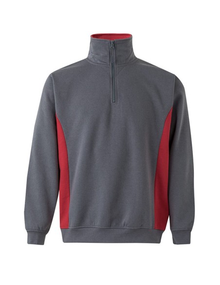 SUDADERA 105704 MEDIA CREMALLERA BICOLOR