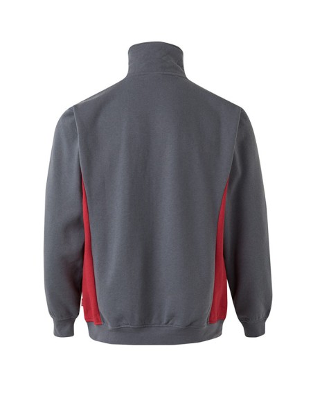 SUDADERA 105704 MEDIA CREMALLERA BICOLOR