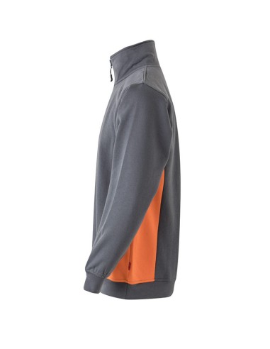 SUDADERA 105704 MEDIA CREMALLERA BICOLOR