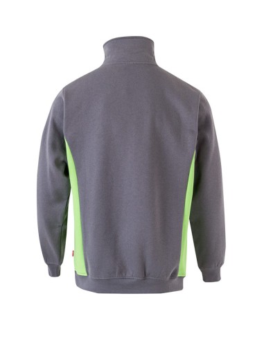 SUDADERA 105704 MEDIA CREMALLERA BICOLOR