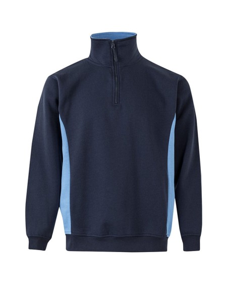 SUDADERA 105704 MEDIA CREMALLERA BICOLOR