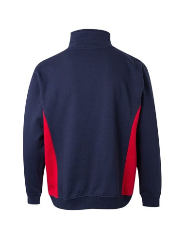 SUDADERA 105704 MEDIA CREMALLERA BICOLOR