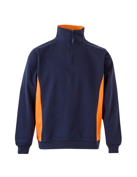 SUDADERA 105704 MEDIA CREMALLERA BICOLOR