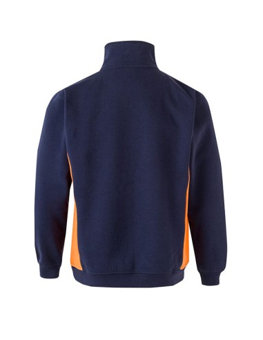 SUDADERA 105704 MEDIA CREMALLERA BICOLOR