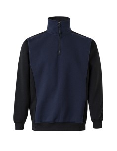SUDADERA VELILLA 105703 BICOLOR CON MEDIA CREMALLERA 2