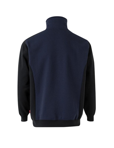 SUDADERA VELILLA 105703 BICOLOR CON MEDIA CREMALLERA