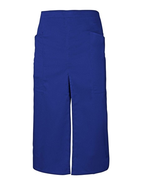 DELANTAL VELILLA 404209 LARGO CON ABERTURA Y BOLSILLO