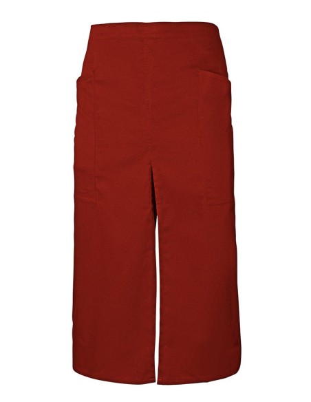 DELANTAL VELILLA 404209 LARGO CON ABERTURA Y BOLSILLO