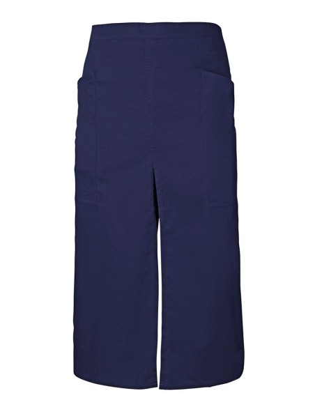 DELANTAL VELILLA 404209 LARGO CON ABERTURA Y BOLSILLO