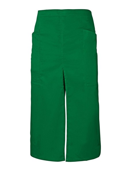 DELANTAL VELILLA 404209 LARGO CON ABERTURA Y BOLSILLO