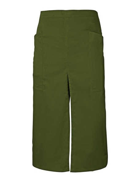 DELANTAL VELILLA 404209 LARGO CON ABERTURA Y BOLSILLO