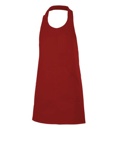 DELANTAL VELILLA 404212 PETO ABOTONADO CORTO