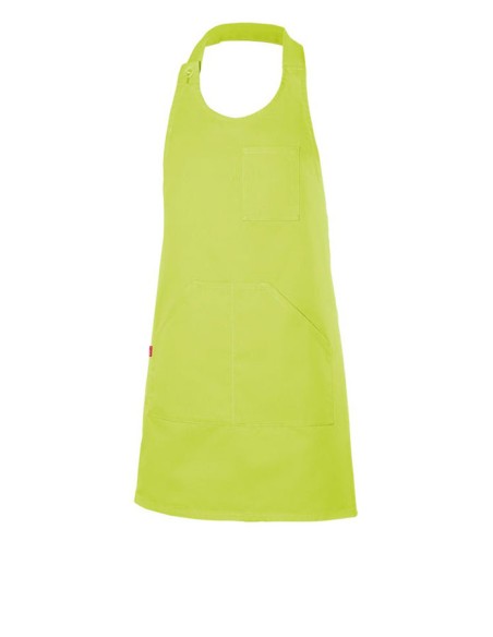 DELANTAL VELILLA 404212 PETO ABOTONADO CORTO