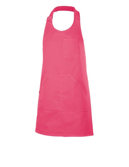 DELANTAL VELILLA 404212 PETO ABOTONADO CORTO