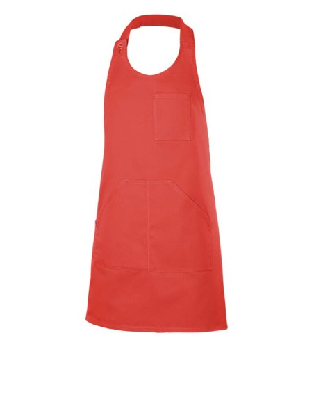 DELANTAL VELILLA 404212 PETO ABOTONADO CORTO