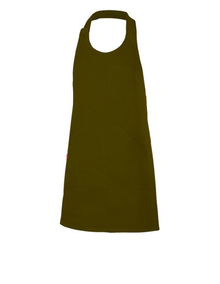 DELANTAL VELILLA 404212 PETO ABOTONADO CORTO