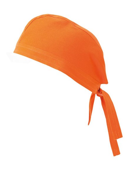 GORRO CON TIRAS VELILLA Naranja