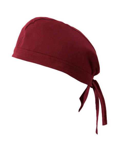 GORRO CON TIRAS VELILLA Burdeos