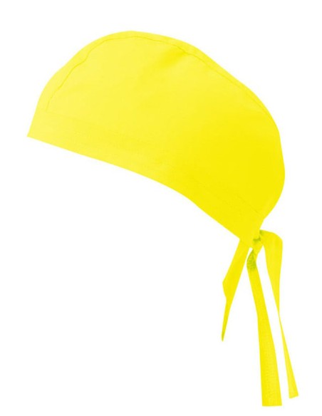 GORRO CON TIRAS VELILLA Amarillo Fluor