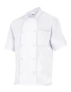 CHAQUETA COCINA VELILLA 432 MANGA CORTA 2