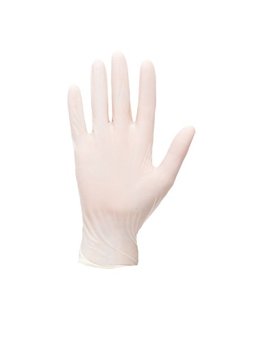 Guantes desechables de látex con polvo Portwest A910 en caja de 100 unidades