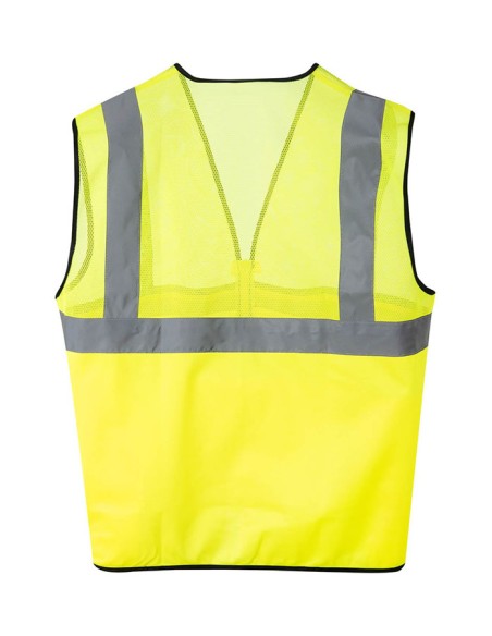 CHALECO VELILLA 146 ALTA VISIBILIDAD CON TEJIDO REJILLA Y CREMALLERA