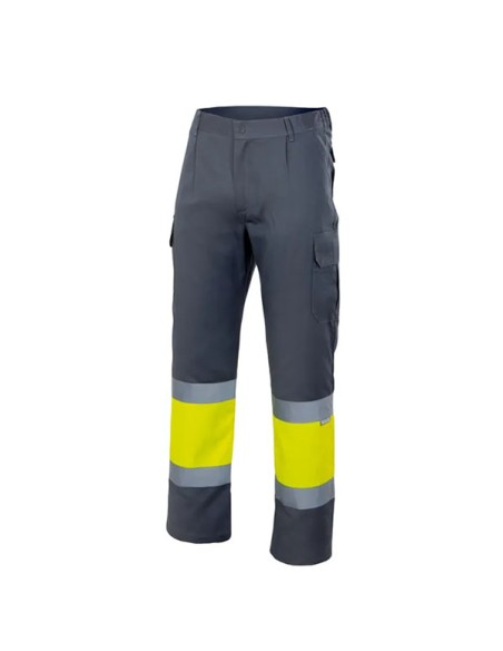 Pantalón con forro interior para frio de alta visibilidad combinado Velilla 156